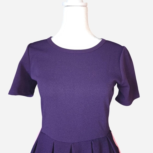 LuLaRoe Purple & Pink Dress with Pockets – Size Small - Picture 2 of 6